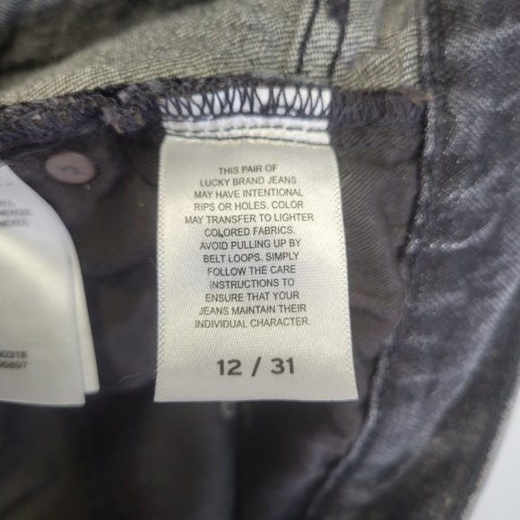 Lucky Brand Women's Size 12 Jeans Mid Rise Boyfriend Sienna Black - Picture 7 of 8